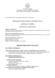 Generalità su ossa articolazioni e muscoli
