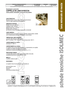 coppelle in lana di roccia