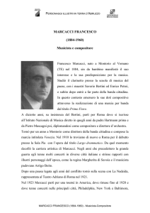 MARCACCI FRANCESCO (1884-1960) Musicista e compositore
