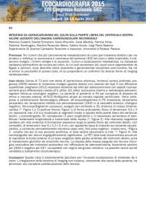 P9 METASTASI DA ADENOCARCINOMA DEL COLON SULLA