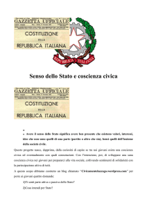 Senso dello Stato e coscienza civica