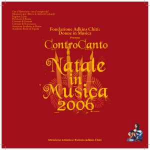 Fondazione Adkins Chiti: Donne in Musica
