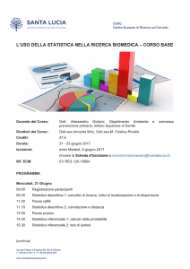 Programma del Corso - Fondazione Santa Lucia