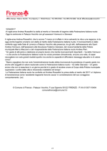 13/04/2017 Al vigile-eroe Andrea Rossellini la stella al merito e il