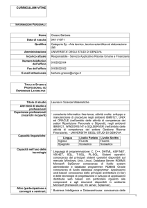 curriculum vitae - Università degli studi di Genova