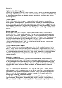 Glossario Inquinamento elettromagnetico Definito dai media