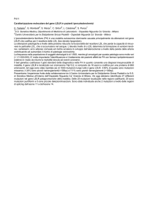 P411 Caratterizzazione molecolare del gene LDLR in