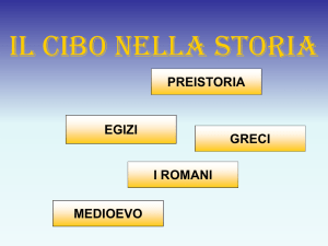 IL CIBO NELLA STORIA
