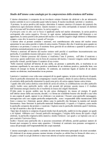Studio dell`atomo come analogia per la comprensione della struttura