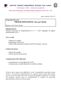 2014-15 Programma CORSO JAVA per ROBOT