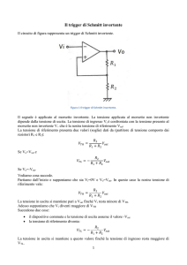 Il trigger di Schmitt invertente - Ing. Matilde Consales Home Page