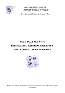 UNIONE DEI COMUNI “CUORE DELLO STELLA”