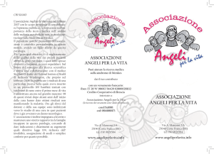 Scarica il depliant - Associazione Angeli per la Vita