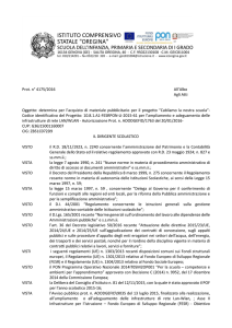 Determina acquisto materiale pubblicitario PON Lan-Wlan