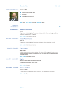 Curriculum - Comune di Vignate