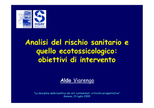 Analisi del rischio sanitario e quello ecotossicologico