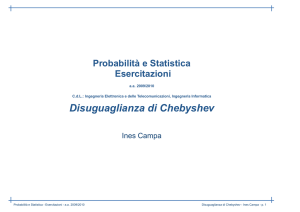 es12disuguaglianza di Chebyshev