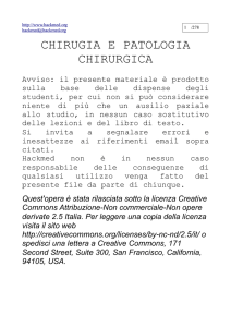 chirugia e patologia chirurgica