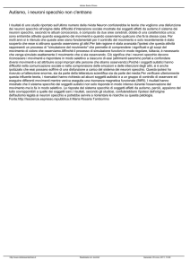 Autismo, i neuroni specchio non c`entrano