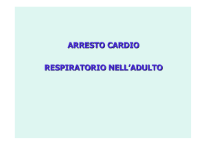 ARRESTO CARDIO RESPIRATORIO NELL`ADULTO