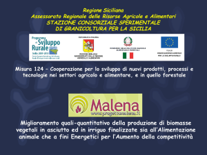 Il ruolo della Stazione di Granicoltura e le attività
