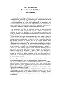 Cosa dice il Corano Breve Dizionario Dell`Islam