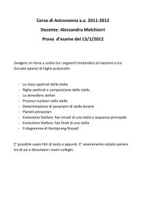 Alessandro Melchiorri Prova d`esame del 13/1/2012