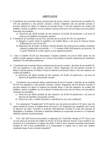 esercizi su crescita e aspettative