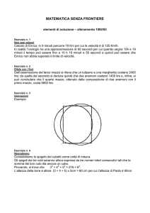 MATEMATICA SENZA FRONTIERE