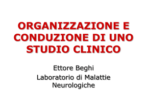 organizzazione e conduzione di uno studio clinico