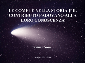 le comete nella storia e il contributo padovano alla loro conoscenza