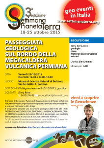 geo eventi in Italia PASSEGGIATA GEOLOGICA SUL BORDO