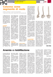 Colonna come segmento di moto Anemia e