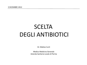 scelta degli antibiotici