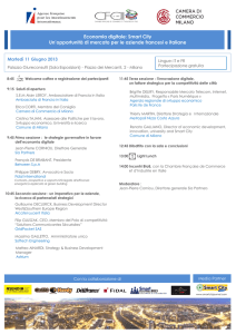 Economia digitale: Smart City Un`opportunità di mercato per le