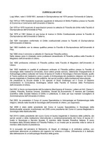 CURRICULUM VITAE Luigi Alfieri, nato il 13/06/1951