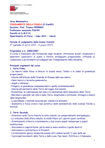 Fondamenti della fisica - CSDIM