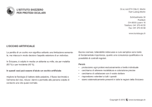 l`istituto svizzero per protesi oculari l`occhio artificiale