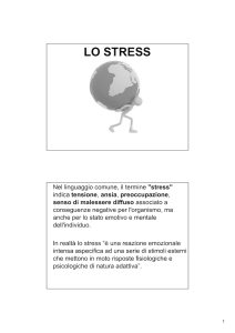 slide stress - Dipartimento di Scienze della Formazione