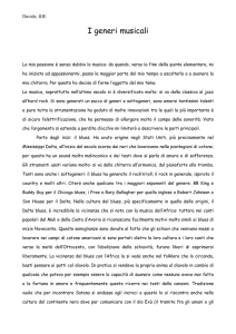 I generi musicali di Davide Walder