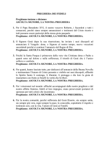 Preghiere dei fedeli per veglia Pasquale del 22 marzo 2008