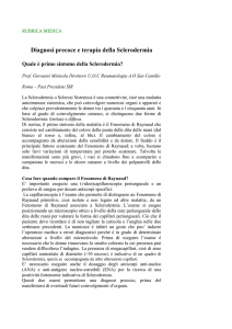 Quale è primo sintomo della Sclerodermia?