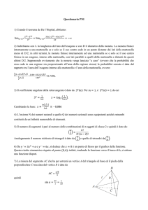 Questionario PNI 1) Usando il teorema de De l`Hopital, abbiamo: 2