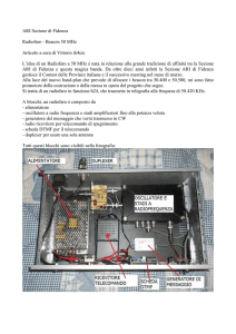 ARI Sezione di Fidenza Radiofaro - Beacon 50 MHz Articolo a cura