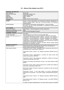 CV – Monica Otto (Update July 2011) - Cergas