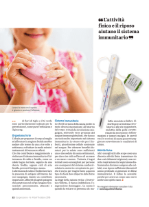 L`attività fisica e il riposo aiutano il sistema immunitario
