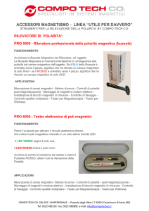 Scheda tecnica rilevatore della polarità magnetica