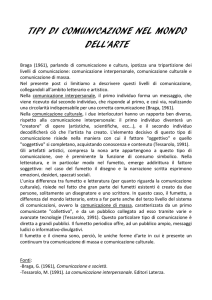 TIPI DI COMUNICAZIONE NEL MONDO DELL`ARTE