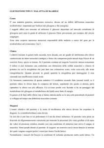 glicogenosi di tipo V: malattia di McArdle