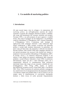 1. Un modello di marketing politico